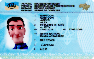 Prawo jazdy Ukraina prawko kolekcjonerskie